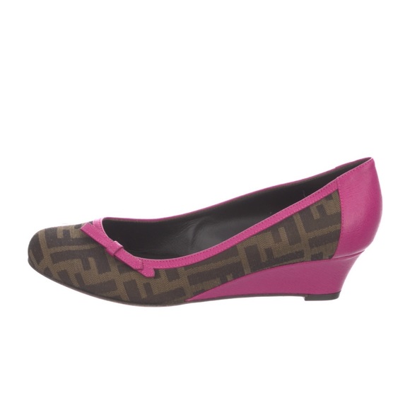 FENDI FF Logo Wedges - Picture 2 of 16
